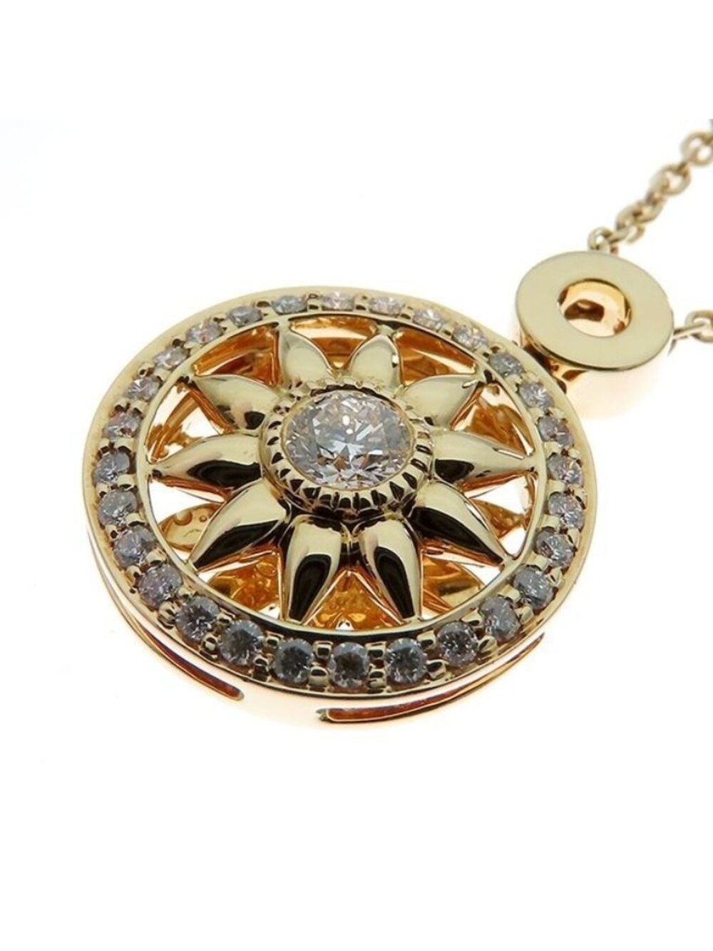 Harry Winston Gate Pendant Diamond Rosette Necklace - Picture 2 of 8